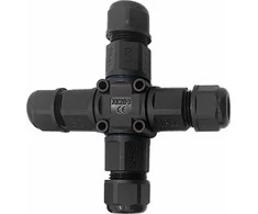 Orno Konektor Keturgubas X tipo skirstytuvas su greita jungtimi, IP68, 3x4mm2, 400V/16A