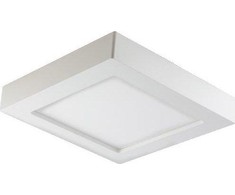 Lubinis šviestuvas Orno LETI LED 24W, oprawa downlight, natynkowa, kwadratowa, 2000lm, 4000K, balta, įmontuotas maitinimo šaltinis LED