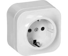Orno Lizdas „ToDo“ viengubas lizdas 2P+Z Schuko IP20, baltas, 10 vnt.