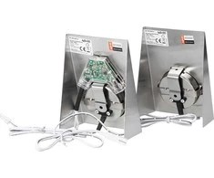 Orno Rinkinys MAKAN LED po spintele montuojamų šviestuvų komplektas 2W, 180lm, 4000K, su bekontakčiu jungikliu, INOX