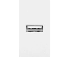 Orno NOEN USB, modulinis prievadas 22,5x45 mm su USB įkrovikliu, 2,1 A 5 V DC, baltas
