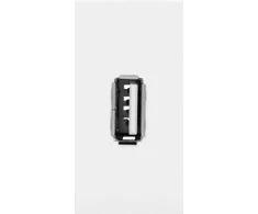 Orno NOEN USB data, modulinis lizdas 22,5x45 mm USB data 2.0, kaiščiai, balti