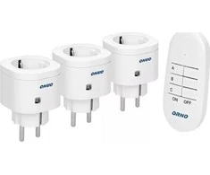 Orno Rinkinys Belaidžių mini lizdų rinkinys su nuotolinio valdymo pultu 3+1, schuko versija