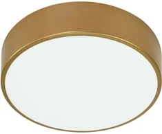 Orno OVO lubinis šviestuvas 2xE27 su mikrobangų judesio jutikliu, 2x24W, auksinis plienas, matinis stiklo gaubtas, IP20, ? 300