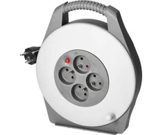 Orno Przedłużacz Kabelio ritė, 4 lizdai 2P+Z, PVC kabelis H05VV-F 3x1mm2, ilgis 10m