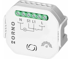 Orno Przekażnik 1 kanalo įleidžiamoji relė su „Tuya Smart Wi-Fi“ ir BLE šviesos reguliatoriumi