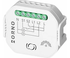 Orno Przekażnik 2 kanalų įleidžiamoji relė su „Tuya Smart Wi-Fi“ ir BLE šviesos reguliatoriumi