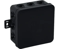 Orno Puszka CLICK skirstomoji dėžutė, IP54, 12 įvadų, 85x85x41 mm, juoda, 50 vnt.