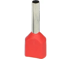 Orno Tulejka Dvigubai izoliuota mova, maksimalus skerspjūvis 1 mm², varinės movos ilgis 10 mm, 100 vnt.
