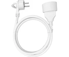 Orno ilgintuvas su vienu lizdu 1x2P+Z, plokščiu kištuku ir PVC kabeliu H05VV-F 3x1.5mm², 230VAC/16A, 3m ilgio (OR-AE-13194/3M)