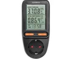Orno Watomierz, Vatmetras, energijos skaičiuotuvas su LCD ekranu, „Schuko“ versija, juodas