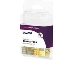 Orno Złączka 6 laidų įspaudžiama instaliacinė jungtis; 0,75–2,5 mm² laidui; IEC 300V/24A; 10 vnt. lizdinė pakuotė.
