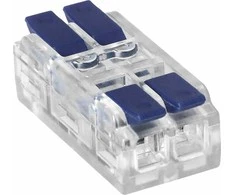 Orno Złączka 2 laidų, dvipusė kompresinė instaliacinė jungtis; bet kokiam 0,75–4 mm² laidui; IEC 250V/32A; 6 vnt. lizdinėje pakuotėje.