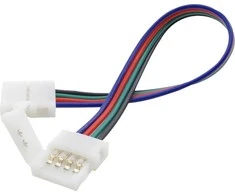 Orno Złączka RGB LED jungtis 10 mm, dvipusė, su laidu
