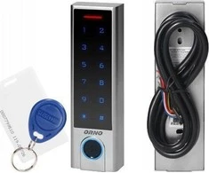 Orno Zamek Jutiklinio kodo spyna su arti kortelės ir pultelio skaitytuvu, pirštų atspaudų skaitytuvu ir „Bluetooth“, SUPER NARROW IP68, su 3A rele, su TUYA programine įranga