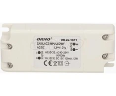 Orno Maitinimo šaltinis LED maitinimo šaltinis 12VDC 12W, IP20