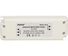 Orno LED maitinimo šaltinis 12V DC 50W 4.2A IP20 (OR- ZL- 1616)
