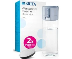 Brita Fill &amp; Go Vital šviesiai mėlyna su įsk. 2 mikrodiskai