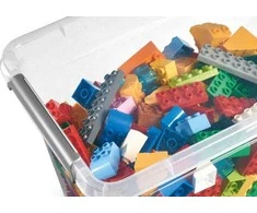 ORPLAST plastikinis indas su dangteliu ir rankena 6 l