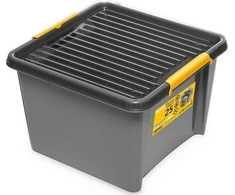 ORPLAST Dėžutė su pilku įrankių viršeliu Dalys 25 l SolidStore Universal