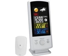 Mesko | MS 1177 | Juodas | Colorful Digital Ekranas | Weather station