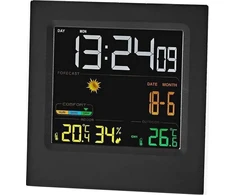 Orų stotelė Nedis WEST404BK cyfrowa stacja meteorologiczna Juodas, Baltas