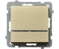 Ospel Sonata 16AX IP20 vienpolė jungtis su šampano aukso šviestuvu (LP-1RS / m / 39)