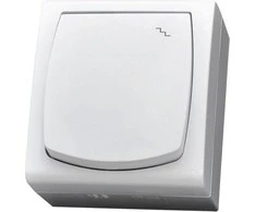 Ospel ŁNH-3N/00 MADERA Hermetiškas laiptų jungiklis IP44 balta ŁNH-3N/00