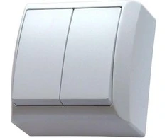 Ospel ŁN-2B/00 BIS Balta žvakidžių jungiklis ŁN-2B/00