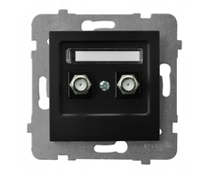 Ospel antenos lizdas Ospel As GPA-2GF/m/33 F tipo dvigubas juodas metalinis
