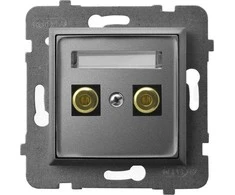 Ospel ARIA Vieno garsiakalbio lizdas, matinis pilkas GGN-1U/m/70