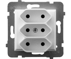 Ospel GP-3U/m/00 ARIA trigubas lizdas EURO, baltas GP-3U/m/00