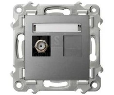 Ospel GPA-1ZF/m/70 SZAFIR F tipo antenos lizdas, viengubas, pilkas matinis GPA-1ZF/m/70