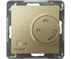 Ospel IMPRESJA Temperatūros reguliatorius /oro jutiklis/auksinis metalas RTP-1YN/m/28