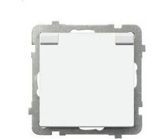 Ospel Sonata hermeticsonata single baltas su / u 16A IP44 su diafragma, balta atvartu (GPH-1RZP / m / 00 / w)