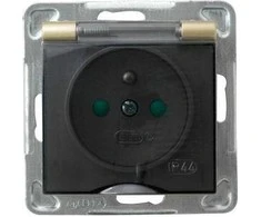 Ospel Bresssance lizdas su IP-44 įžeminimo ir bėgių apertūros aukso metalo dūmų dangteliu (GPH-1YZP / m / 28 / d)