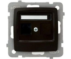 Ospel Kompiuterio lizdas Karo vienas RJ45 5E metalinis šokoladas (GPK -1S / K / m / 40)
