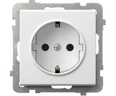 Ospel Elektros lizdas baltos spalvos, Spalva Balta