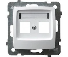 Ospel GPK-2S/p/00 KARO Dvigubo kompiuterio lizdo korpusas baltas GPK-2S/p/00