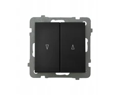 Ospel Ospel As ŁP-7GB/m/33 roleto jungiklis su mechanine spyna, juodos metalinės spalvos