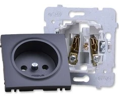 Ospel Ospel Kaip vienas lizdas GP-1G/m/33, metalinis juodas