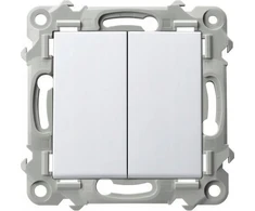 Ospel Ospel Szafir ŁP-17Z/m/00 dvigubas baltas jungiklis