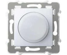 Ospel Ospel Szafir universalus reguliatorius ŁP-8ZL2/m/00, skirtas kaitrinėms, halogeninėms ir LED apkrovoms, baltas