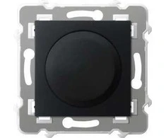 Ospel Ospel Szafir universalus šviesos reguliatorius ŁP-8ZL2/m/33, skirtas kaitrinėms, halogeninėms ir LED apkrovoms, metalo juoda