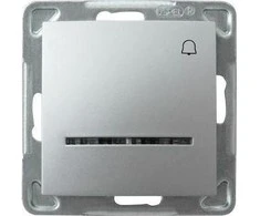 Ospel Skambučio mygt./apšv. p/t IMPRESJA 10A/250V/maks. 3520W sidabro sp.