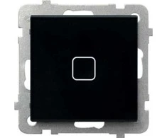 Ospel Ospel Sonata Touch vieno palietimo mygtukas ŁPD-21RS/M/32 su apšvietimu 10AX 230V juodas stiklas