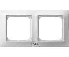 Ospel RH-2Y/00 IMPRESJA Dvigubas rėmas IP44 jungikliams balta RH-2Y/00