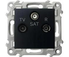 Ospel RTV-SAT lizdas Ospel Szafir GPA-ZS/m/33 terminalas juodas metalinis