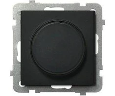 Ospel Universalūs reguliatoriai kaitinimo, halogenų ir LED apkrovoms, Juodas METAL