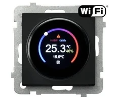 Ospel SONATA Elektroninis temperatūros reguliatorius WI-FI juodas matinis RTE-1R/m/33